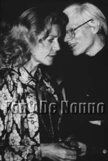Lauren Bacall and Andy Warhol